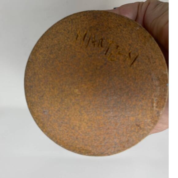 MARTZEN Art Pottery Flower Stoneware Minimalist Vase 5.5" Signed - Picture 6 of 9